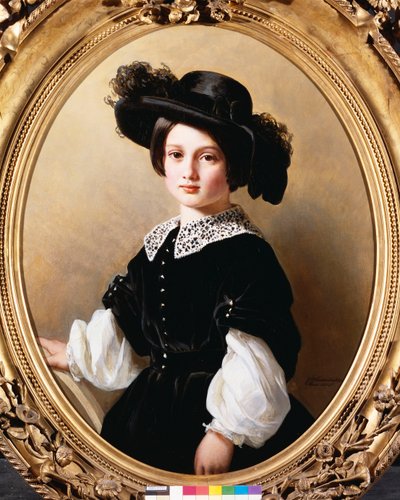Portret van een Jong Meisje door Franz Xaver Winterhalter