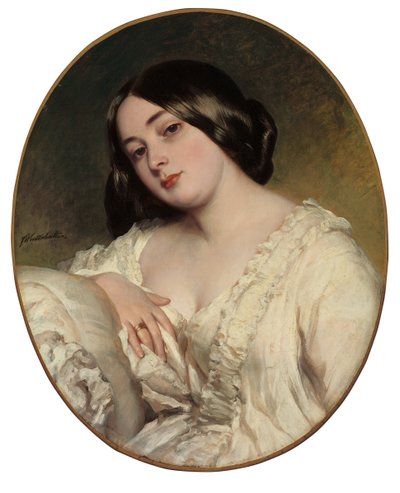 Portret van een dame door Franz Xaver Winterhalter