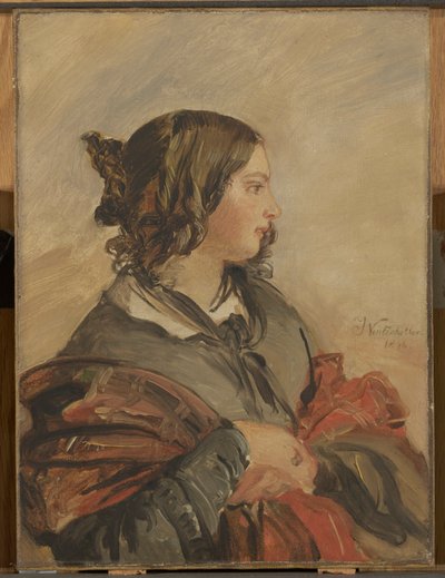 Portret van de jonge koningin Victoria door Franz Xaver Winterhalter