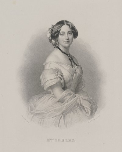 Portret van de operazangeres Henriette Sontag 1806-1854, c. 1850 door Franz Xaver Winterhalter
