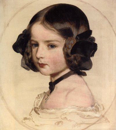 Prinses Clotilde van Saksen-Coburg en Gotha, 1846-1927, 1855 door Franz Xaver Winterhalter