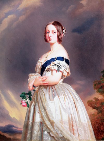 Koningin Victoria (1819-1901) 1842 door Franz Xaver Winterhalter