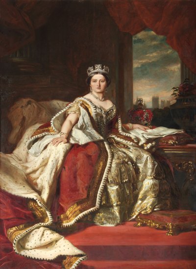 Koningin Victoria, gekopieerd door John Hanson Walker RA, 1879 door Franz Xaver Winterhalter