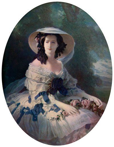 De keizerin Eugénie, 19e eeuw, ca. 1920 door Franz Xaver Winterhalter