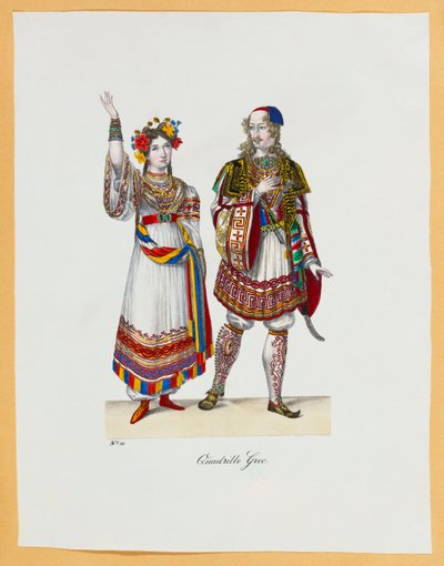 Een verzameling kostuums, 1827 door Franz Xavier Nachtmann