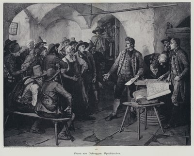 Josef Speckbacher, leider van de opstand van Tirol tegen de heerschappij van Napoleon I door Franz von (after) Defregger