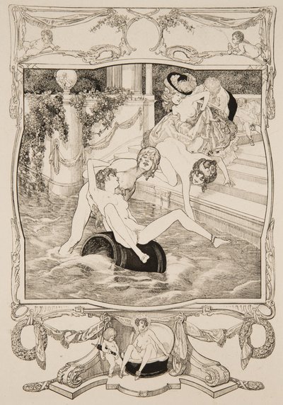 Collectie van galante en erotische fantasieën door Franz von Bayros