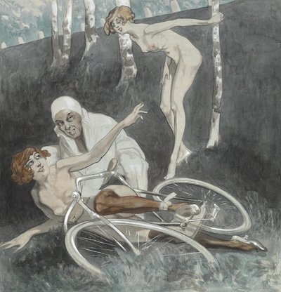 Erotische illustratie door Franz von Bayros