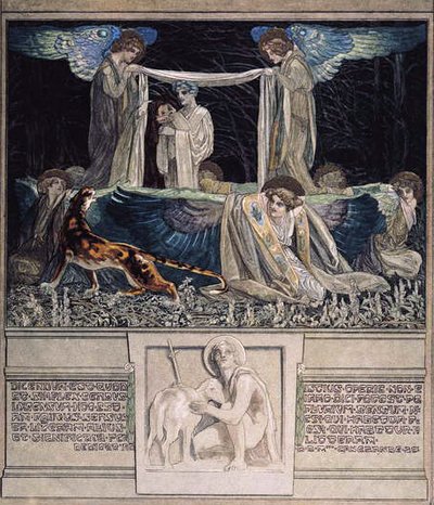 Illustratie uit Dantes Goddelijke Komedie, Inferno, 1921 door Franz von Bayros