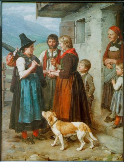 Welkom gasten door Franz von Defregger