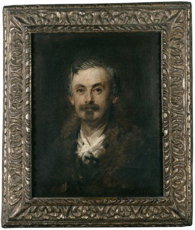 Adolf Friedrich von Schack door Franz von Lenbach
