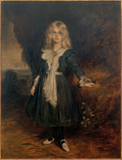 Portret van de Dochter Marion door Franz von Lenbach