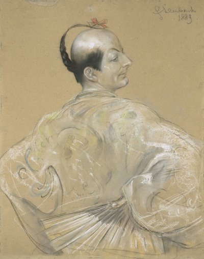 Konrad Dreher als Ko-Ko door Franz von Lenbach