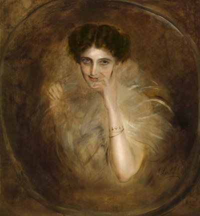 Lady Mary Victoria Leiter Curzon door Franz von Lenbach
