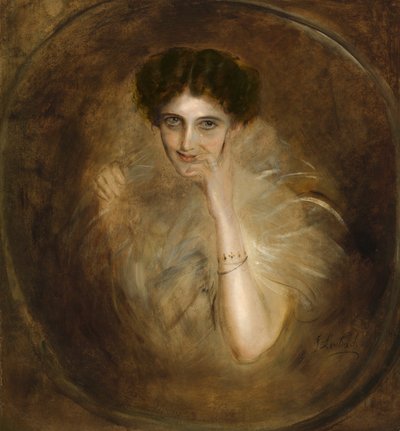 Lady Mary Victoria Leiter Curzon door Franz von Lenbach