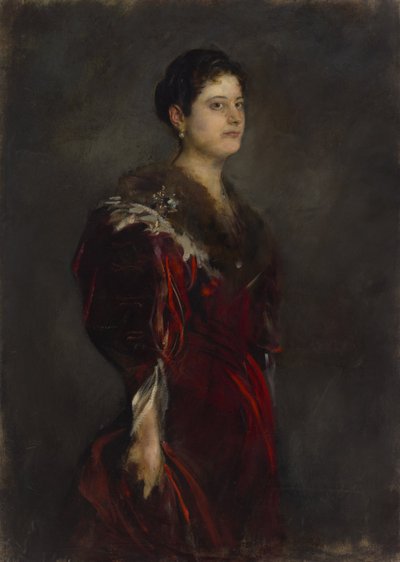 Marie Barones Harkányi door Franz von Lenbach