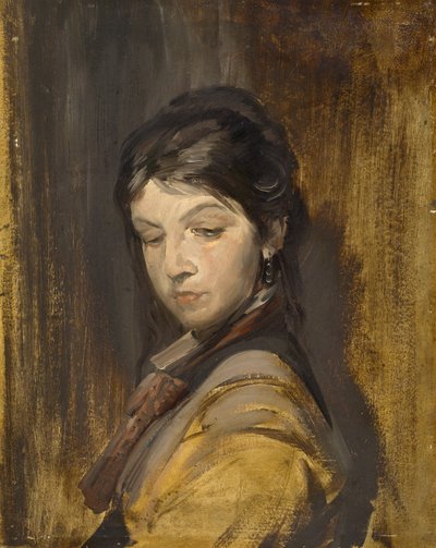 Onbekend meisje door Franz von Lenbach, Wilhelm Busch