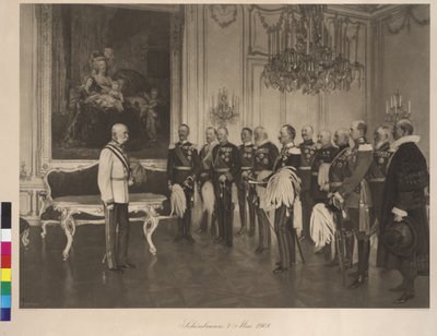 Bezoek van de Duitse Prins van de Federaties op 8 mei 1908 in kasteel Schoenbrunn door Franz von Matsch