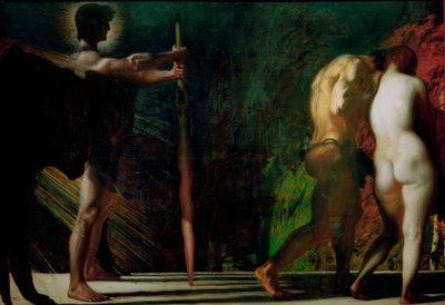 Het verloren paradijs door Franz von Stuck