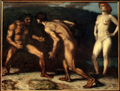 De strijd om de vrouw door Franz von Stuck