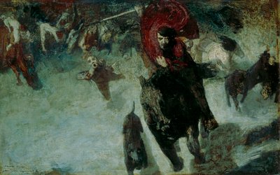 De wilde jacht door Franz von Stuck