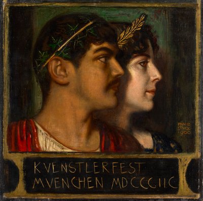 Franz en Mary Stuck door Franz von Stuck