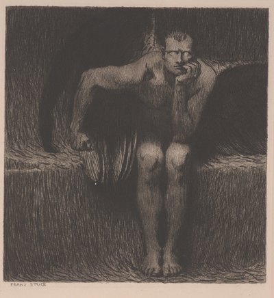 Lucifer door Franz von Stuck