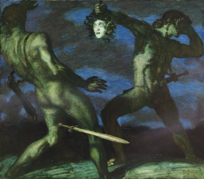 Perseus met het hoofd van Medusa door Franz von Stuck