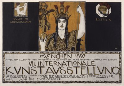 Zevende Internationale Kunsttentoonstelling, München 1897 door Franz von Stuck