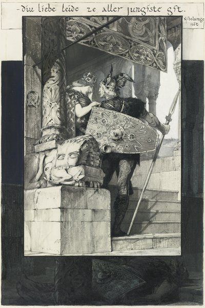Sigfried en Kriemhild door Franz von Stuck