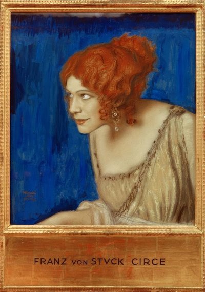 Tilla Durieux als Circe door Franz von Stuck