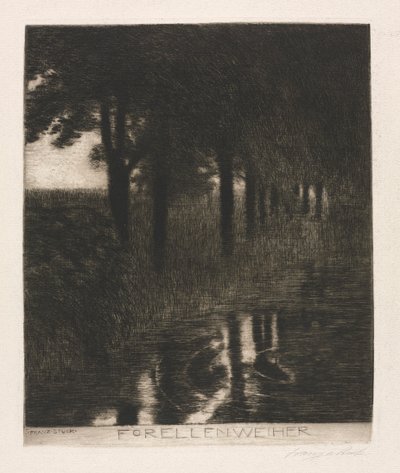Forelvijver door Franz von Stuck