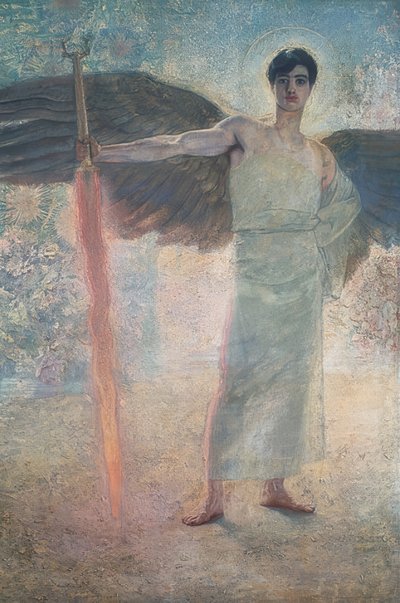 Bewakers van het paradijs door Franz von Stuck