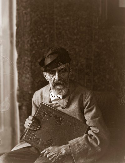 Portret van de Italiaanse schilder Domenico Morelli (1826-1901) door Fratelli Alinari Fratelli Alinari