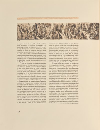 Westelijk fries van het Parthenon door Frédéric Boissonnas