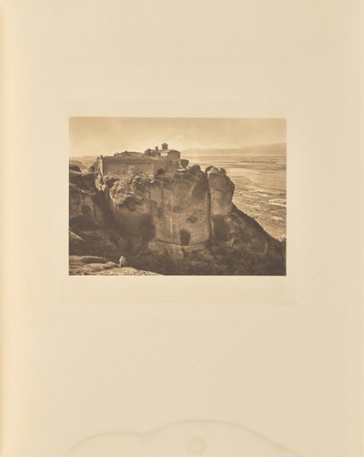 Het klooster van St Stephen in Meteora door Frédéric Boissonnas