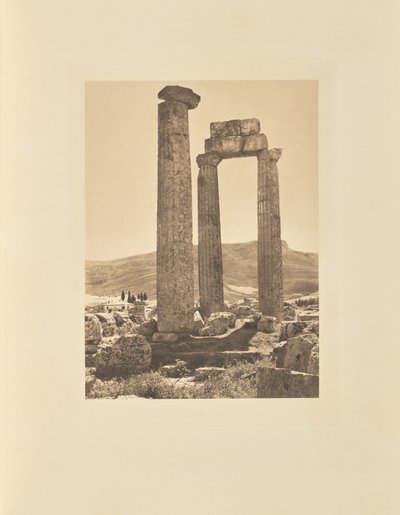De tempel van Zeus in Nemea door Frédéric Boissonnas