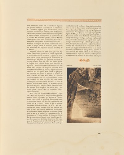 Mycene. Tholos van Atreus door Frédéric Boissonnas