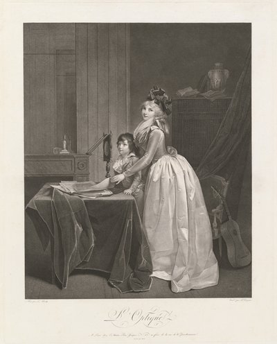 De Optische Kijker door Frédéric Cazenave, after Louis Léopold Boilly