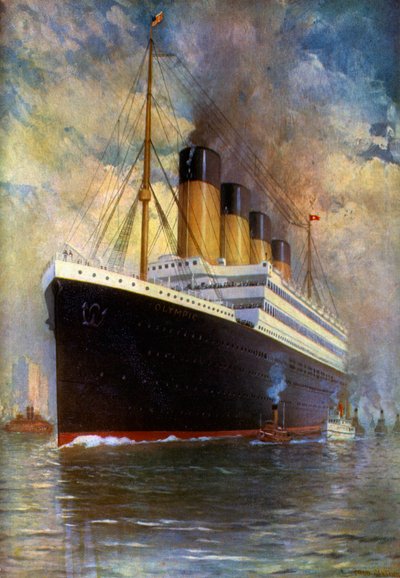 White Star Line, Triple Screw, SS Olympic door Fred Pansing
