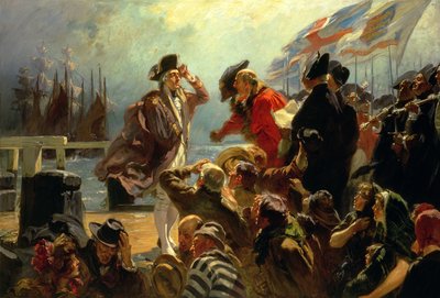 De terugkeer van Nelson, de held, ca. 1909 door Fred Roe