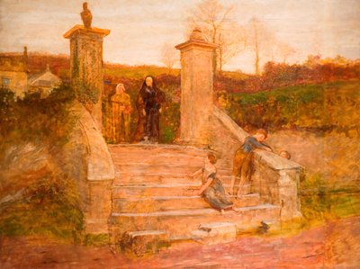 De oude poort, 1868 door Fred Walker