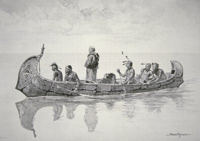 De missionaris door Frederic (after) Remington