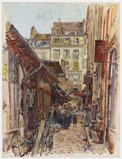 Intérieur du Marché des Enfants-Rouges door Frederic Anatole Houbron