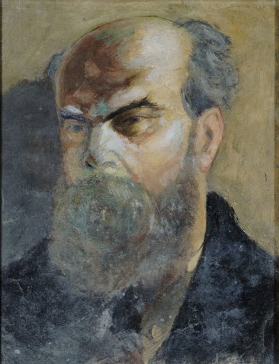 Portret van de dichter Paul Verlaine 1844-1896, ca. 1885 door Frederic Auguste Cazals