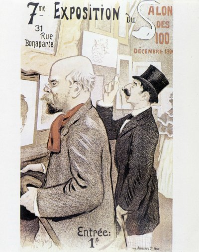 Verlaine - poster voor de schilderijensalon, circa 1894 door Frederic Auguste Cazals
