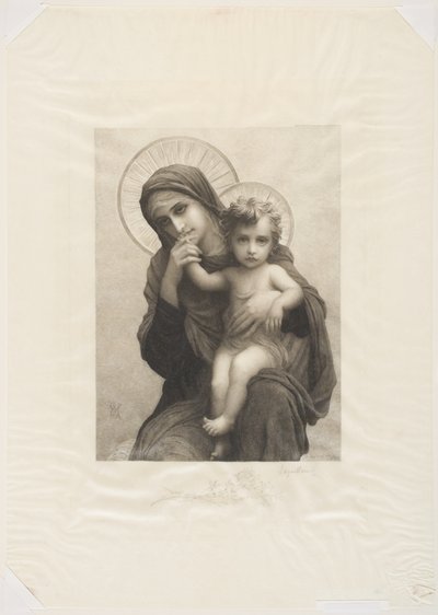Madonna en kind door Frederic Auguste Laguillermie