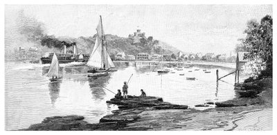 Manly Beach, Sydney, New South Wales, Australië, 1886 door Frederic B. Schell