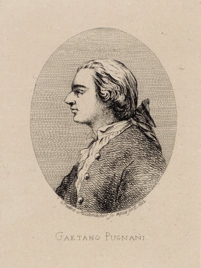 Portret van de violist en componist Gaetano Pugnani 1731-1798 door Frederic Desire Hillemacher