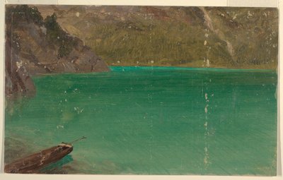Alpenmeer (Beieren of Zwitserland) door Frederic Edwin Church